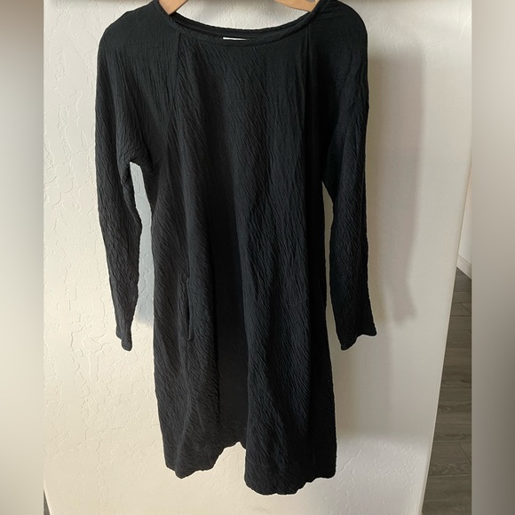 Pure Jill by J Jill black long sleeve textured dress with pocket details, XS••• - Picture 7 of 13